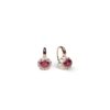 Pink gold and diamonds earrings