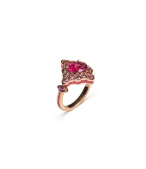 Hypnotic Ring Pink Tourmaline marquise