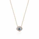 Hypnotic necklace aquamarine