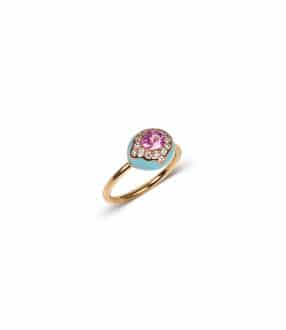Hypnotic Ring pink Sapphire petit